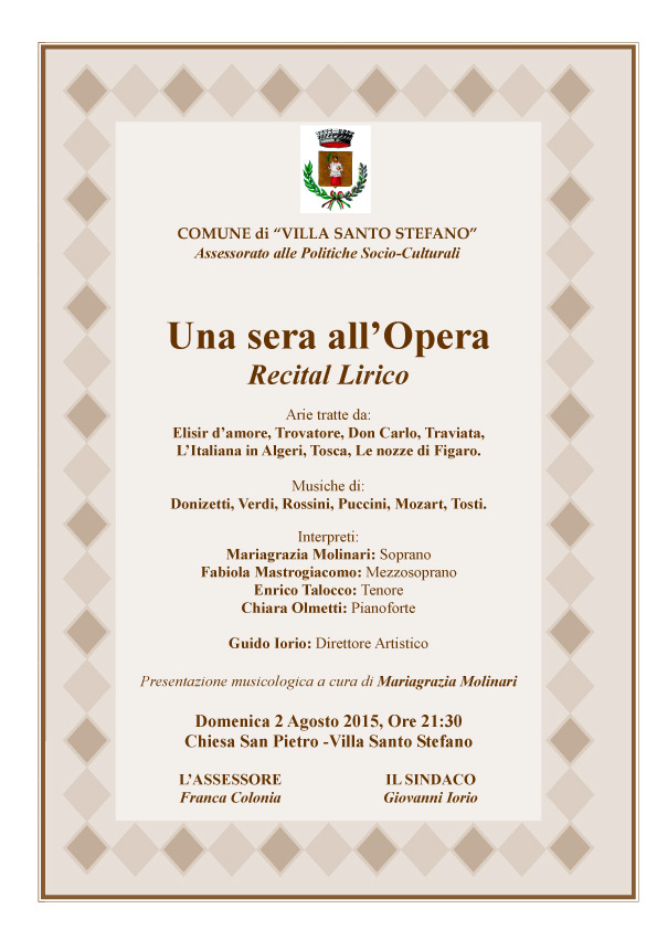 Una sera all’Opera